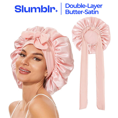 Slumblr® Satin Silk Sleep Bonnet