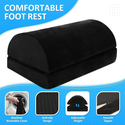 Slumblr® Adjustable Ergonomic Under-Desk Footrest