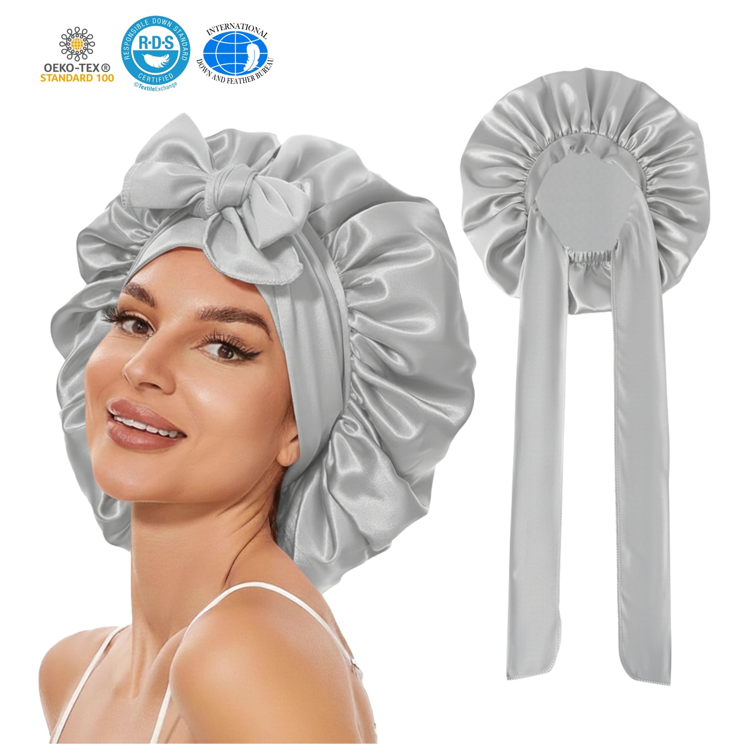Slumblr® Satin Silk Sleep Bonnet