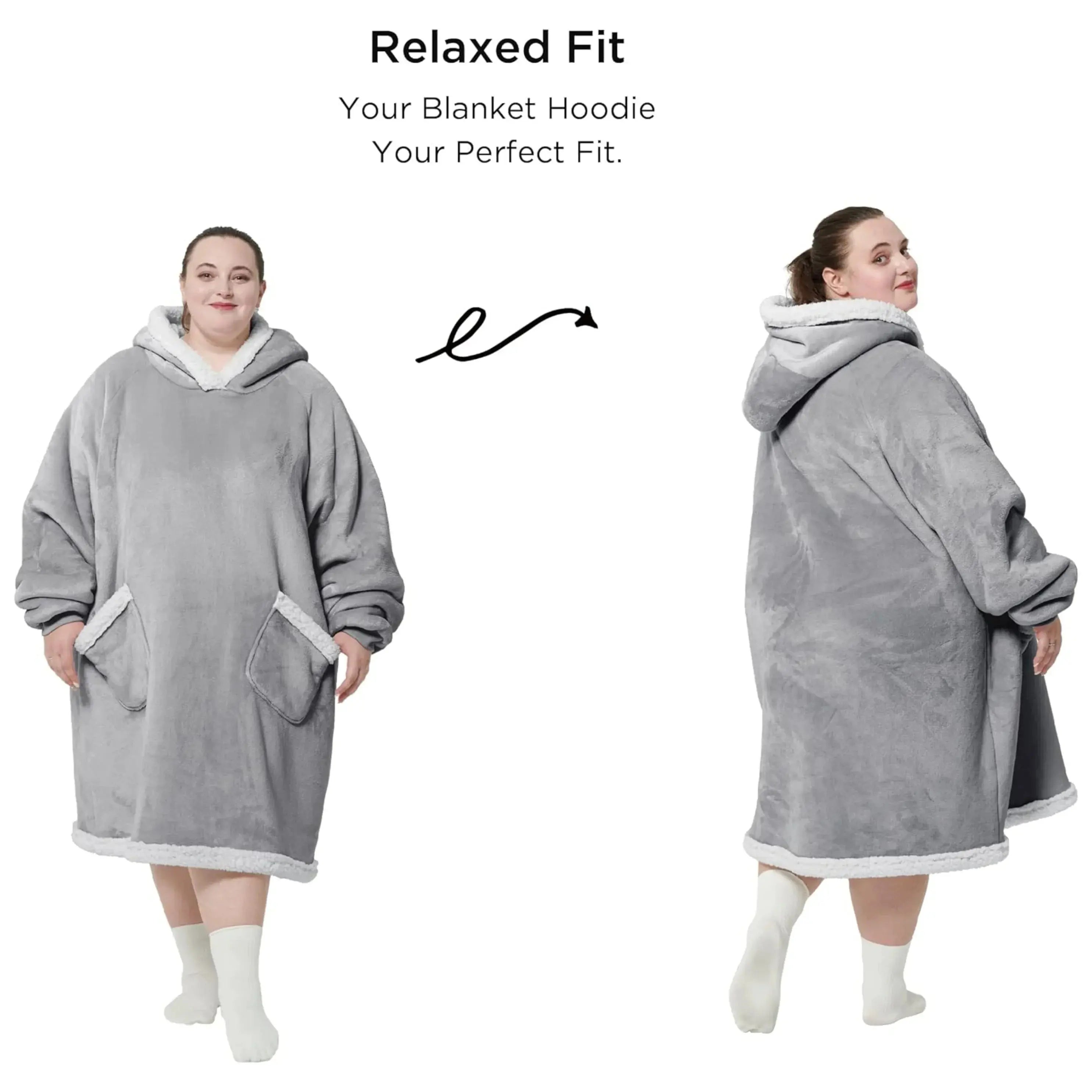 Slumblr® Oversized Flannel Hoodie Blanket Slumblr