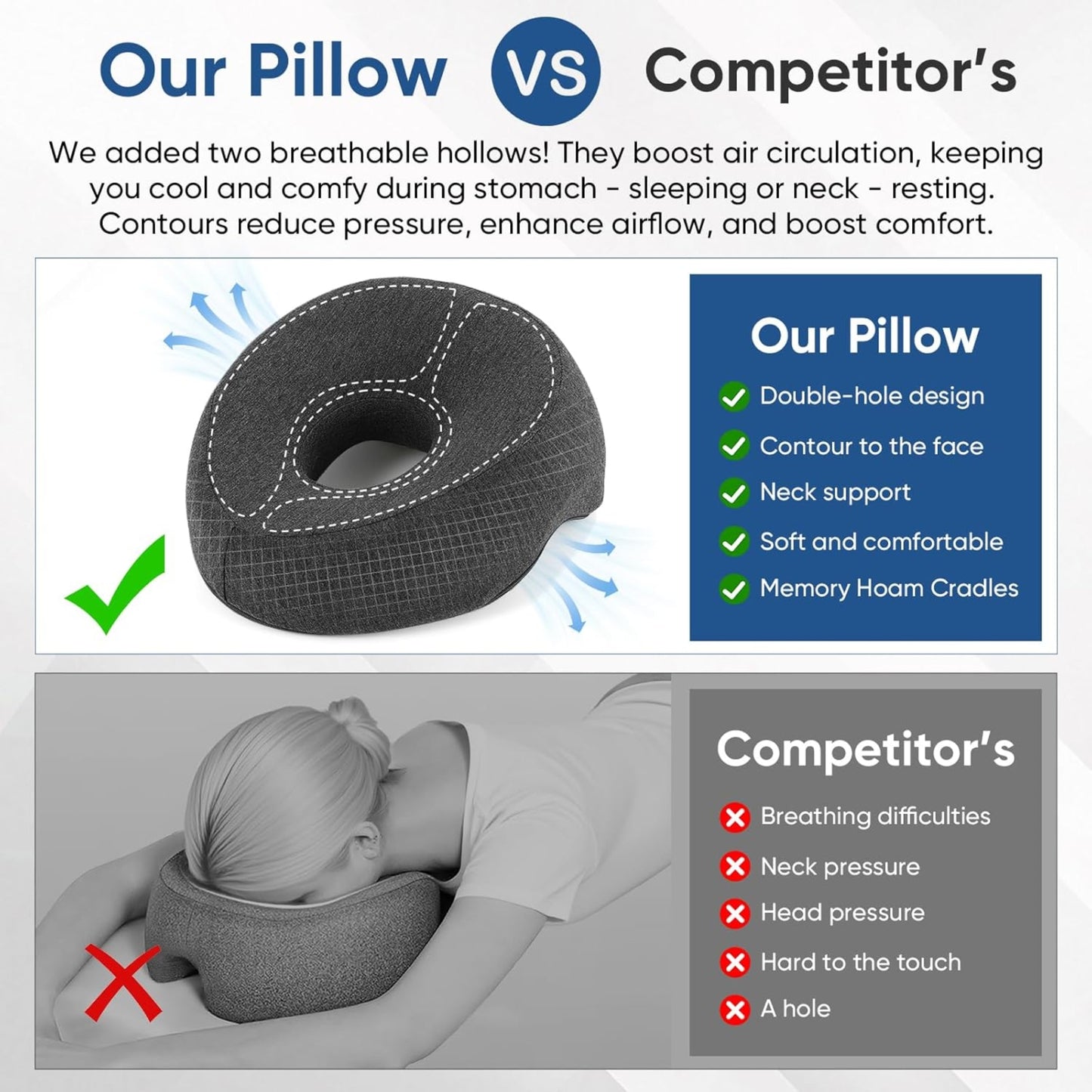 Slumblr® Face-Down Pillow