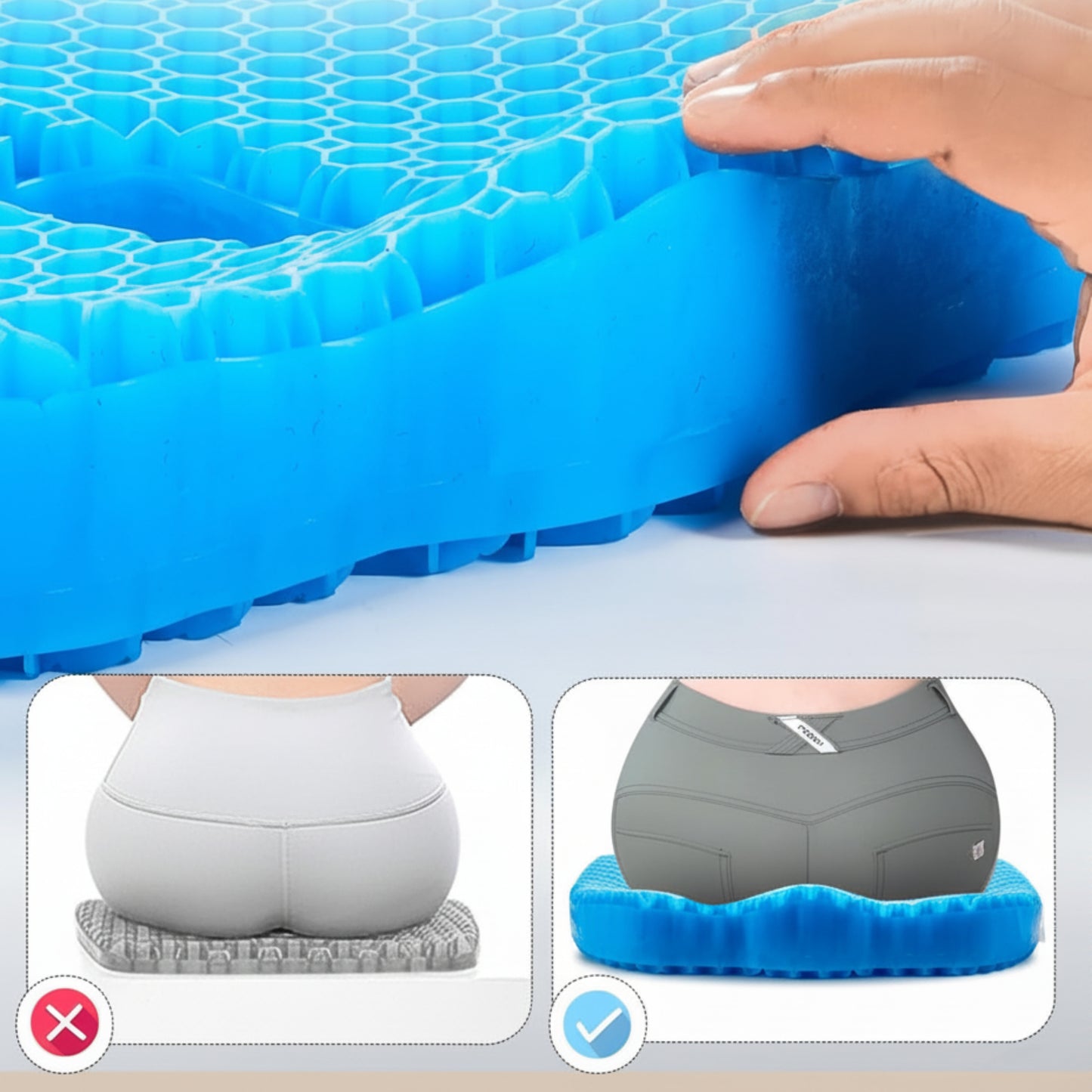 Slumblr® Honeycomb Gel Silicone Seat Cushion