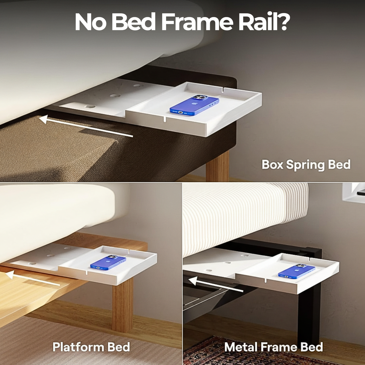 Slumblr® Clip On Bedside Shelf