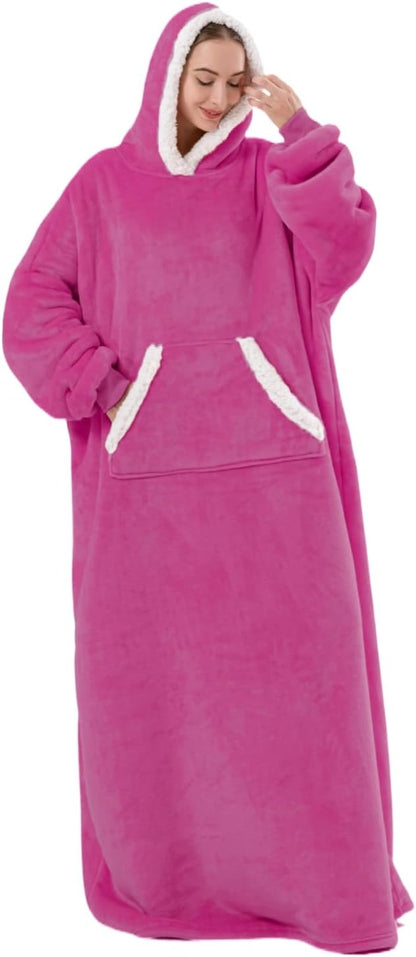Slumblr® Oversized Flannel Hoodie Blanket