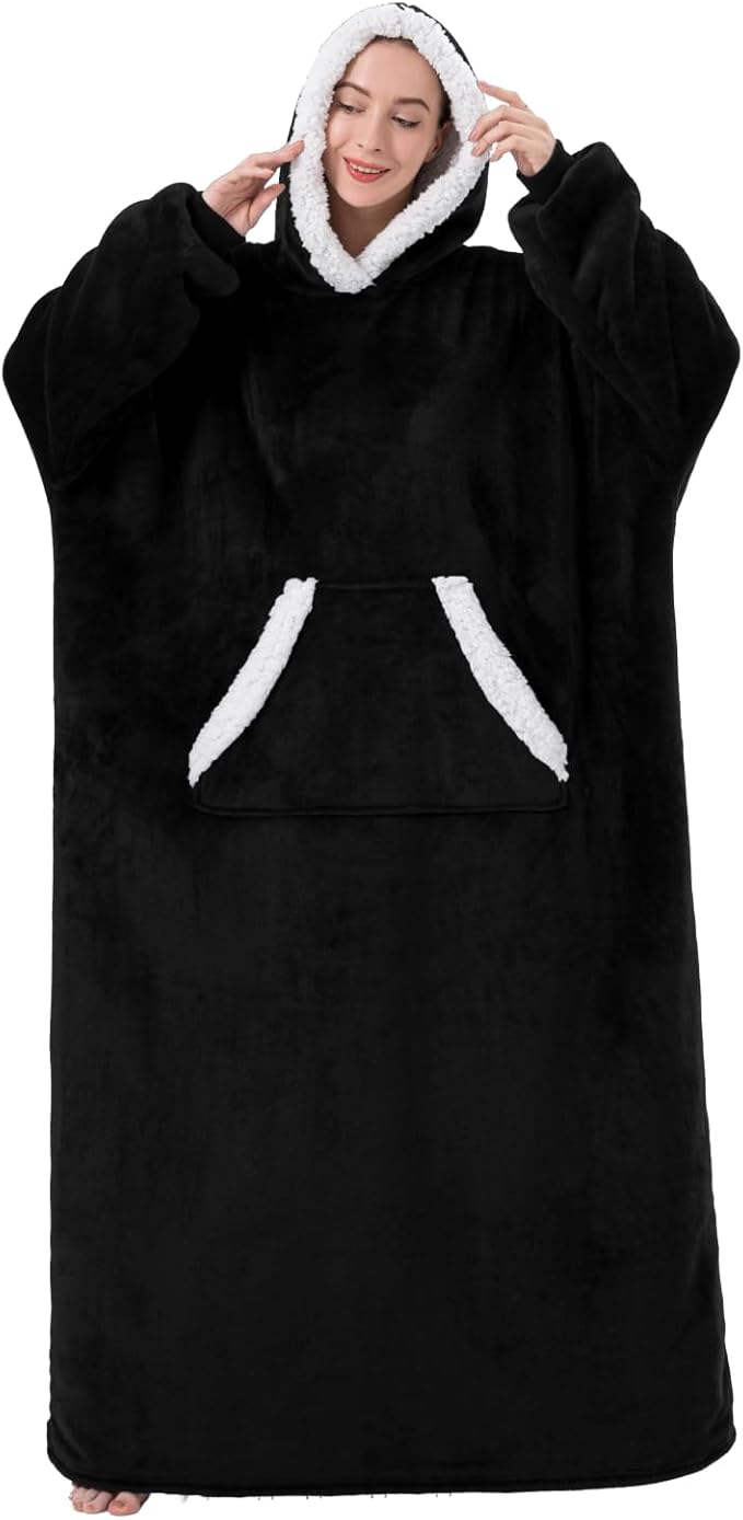 Slumblr® Oversized Flannel Hoodie Blanket