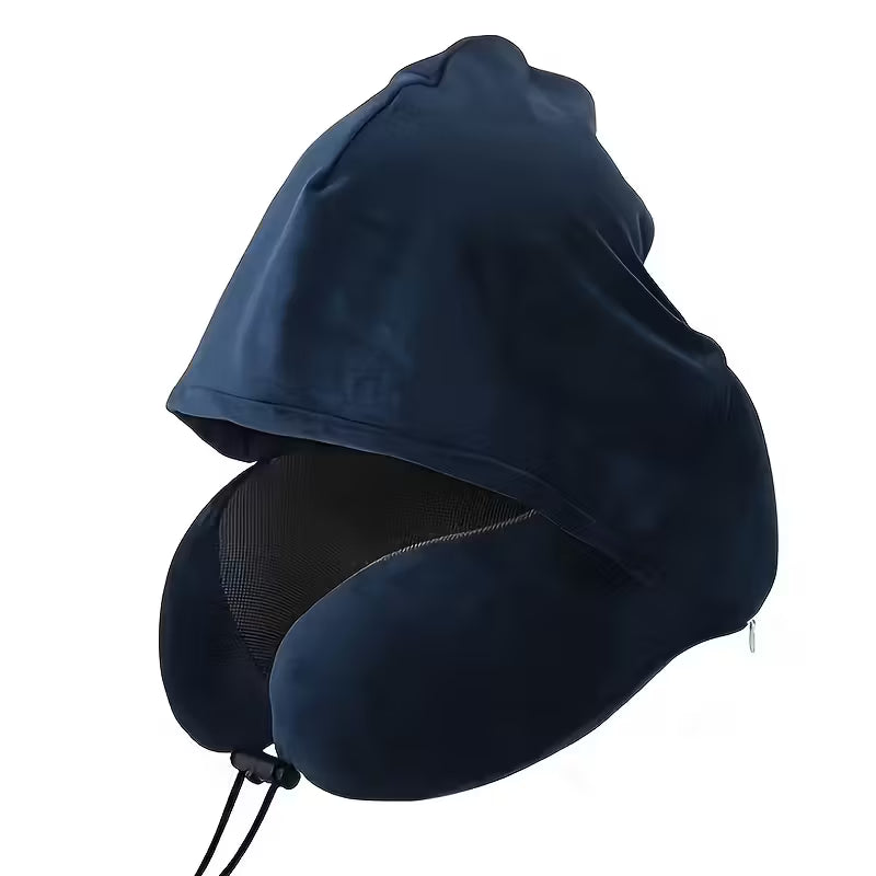 Slumblr® Hooded U-Shaped Travel Pillow