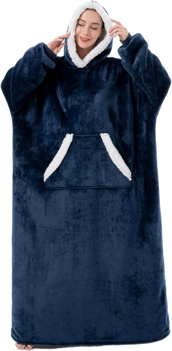 Slumblr® Oversized Flannel Hoodie Blanket