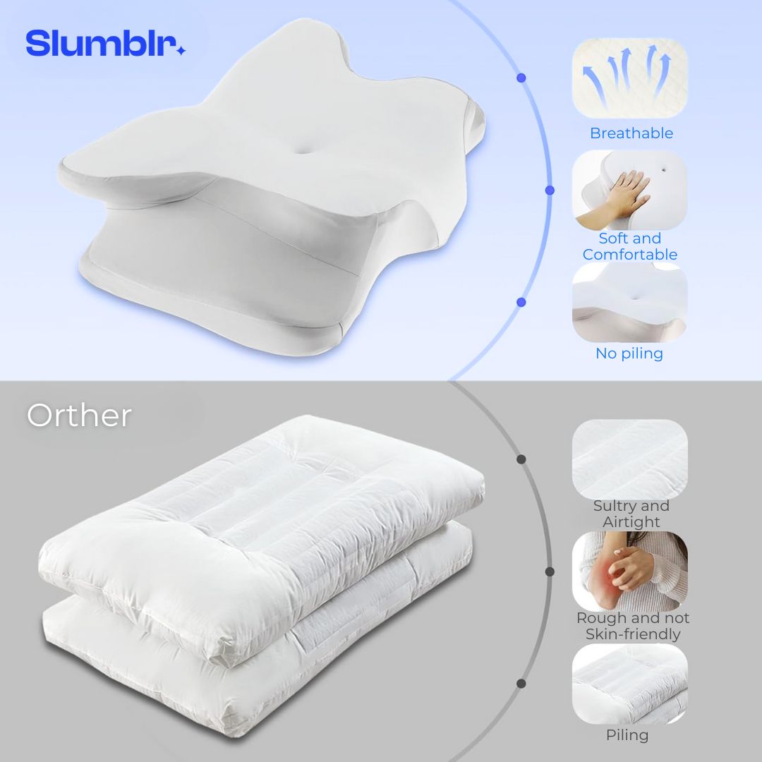Slumblr® Contour Pillows 2.0: Elevated & Enhanced Thickness
