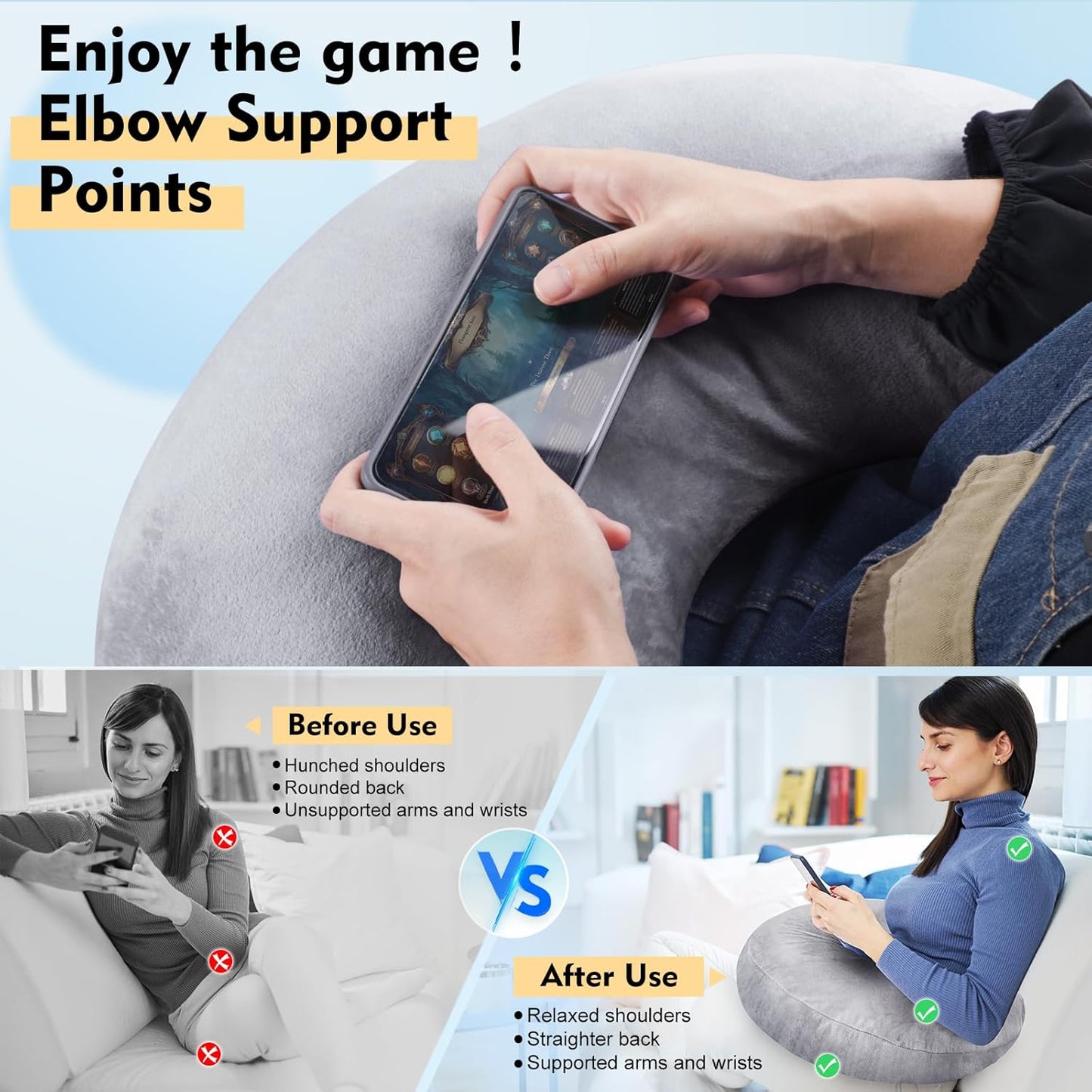 Slumblr® U-Shaped Gaming Pillow