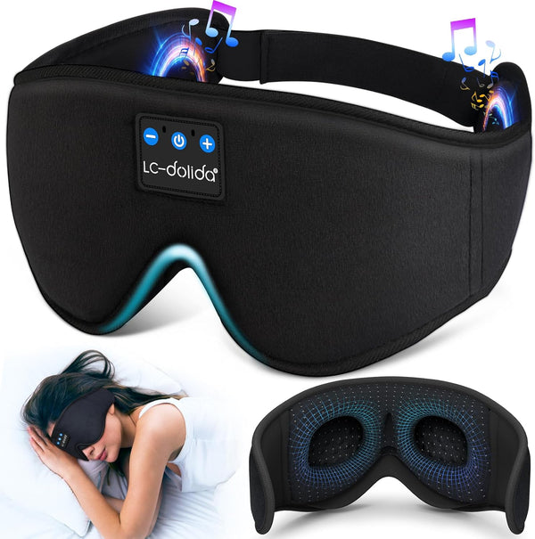 Slumblr® LC-dolida 3D Bluetooth Sleep Headphones Mask