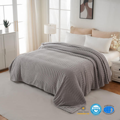 Slumblr® Fleece Throw Blanket for Couch