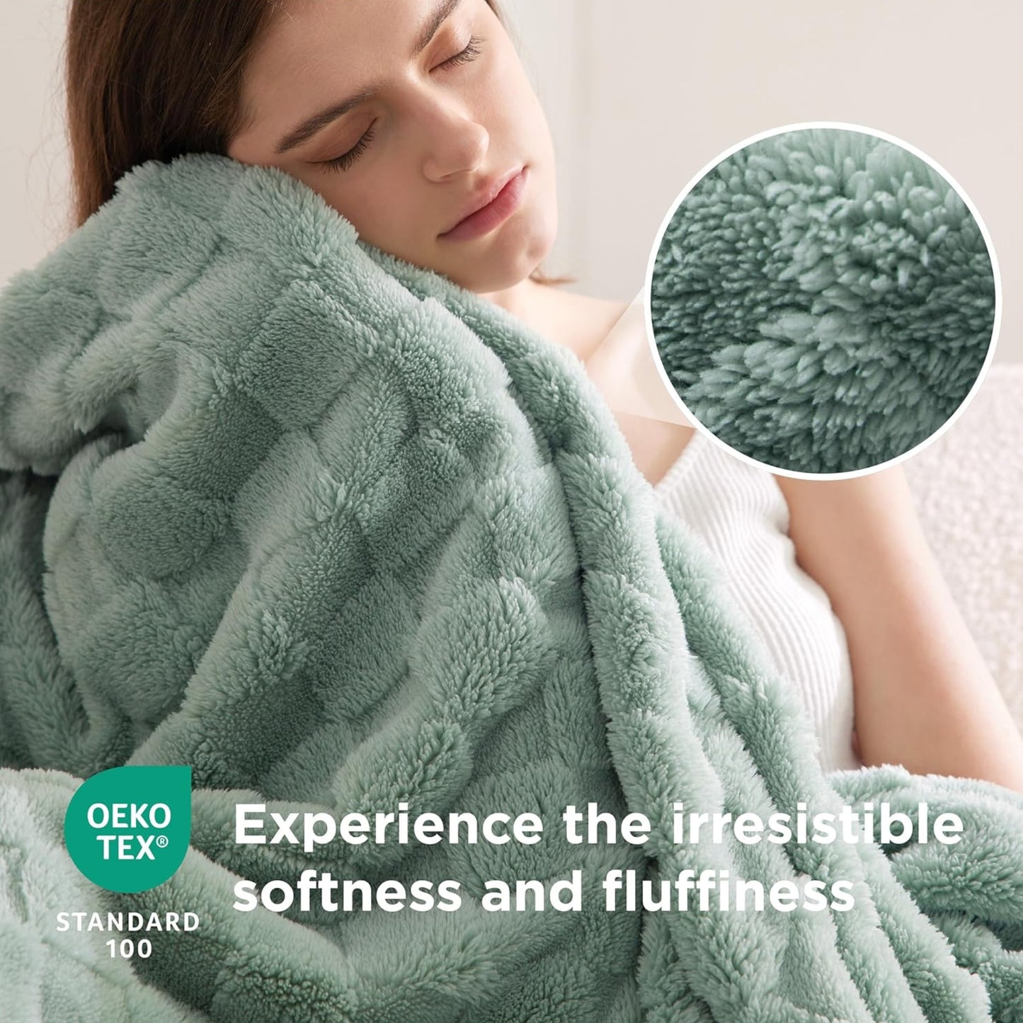 Slumblr® Cozy Checkered Fleece Throw Blanket