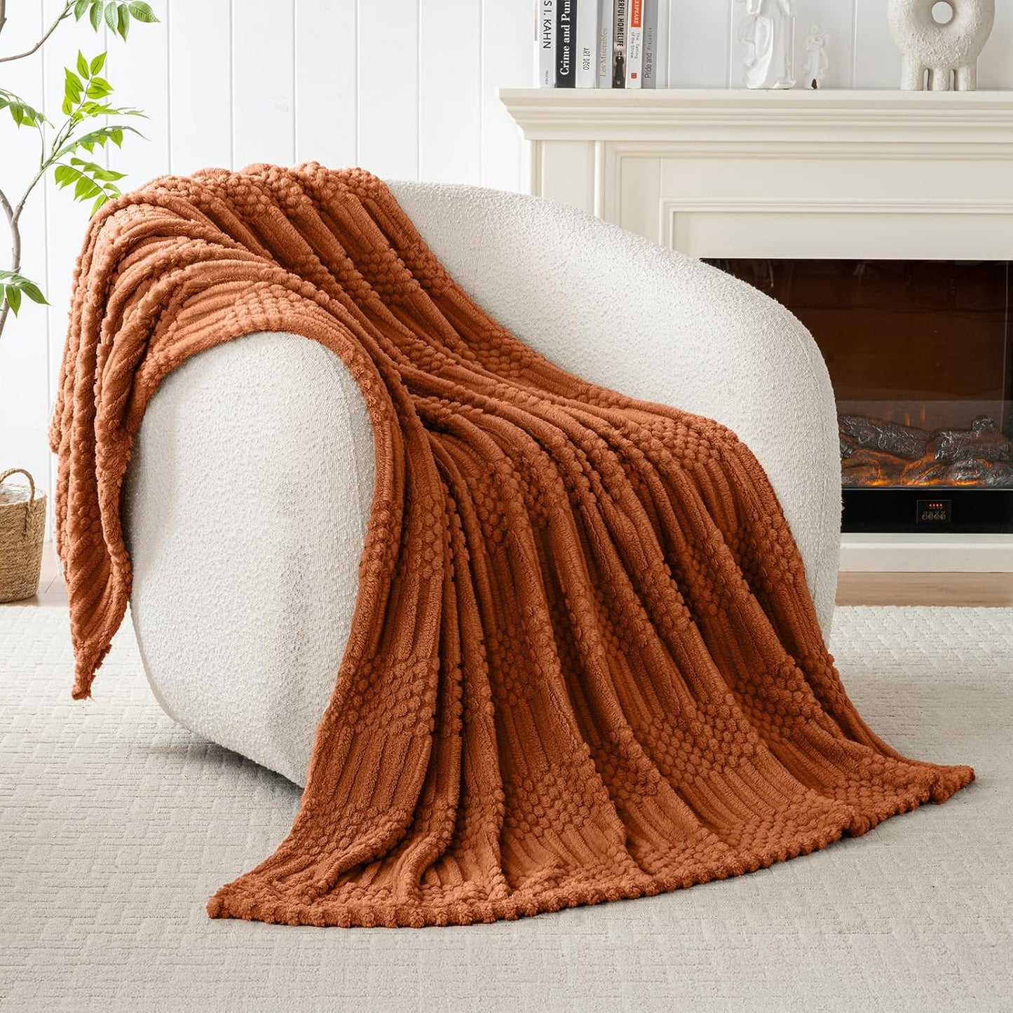 Slumblr® Soft Throw Blanket for Couch or Bed – Lightweight Fleece Boho Blanket