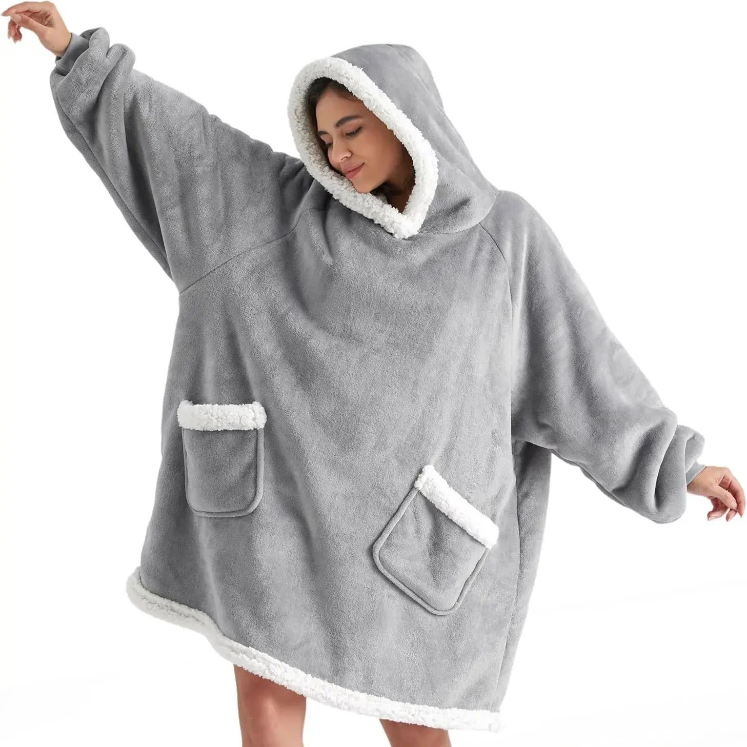 Slumblr® Oversized Flannel Hoodie Blanket Slumblr