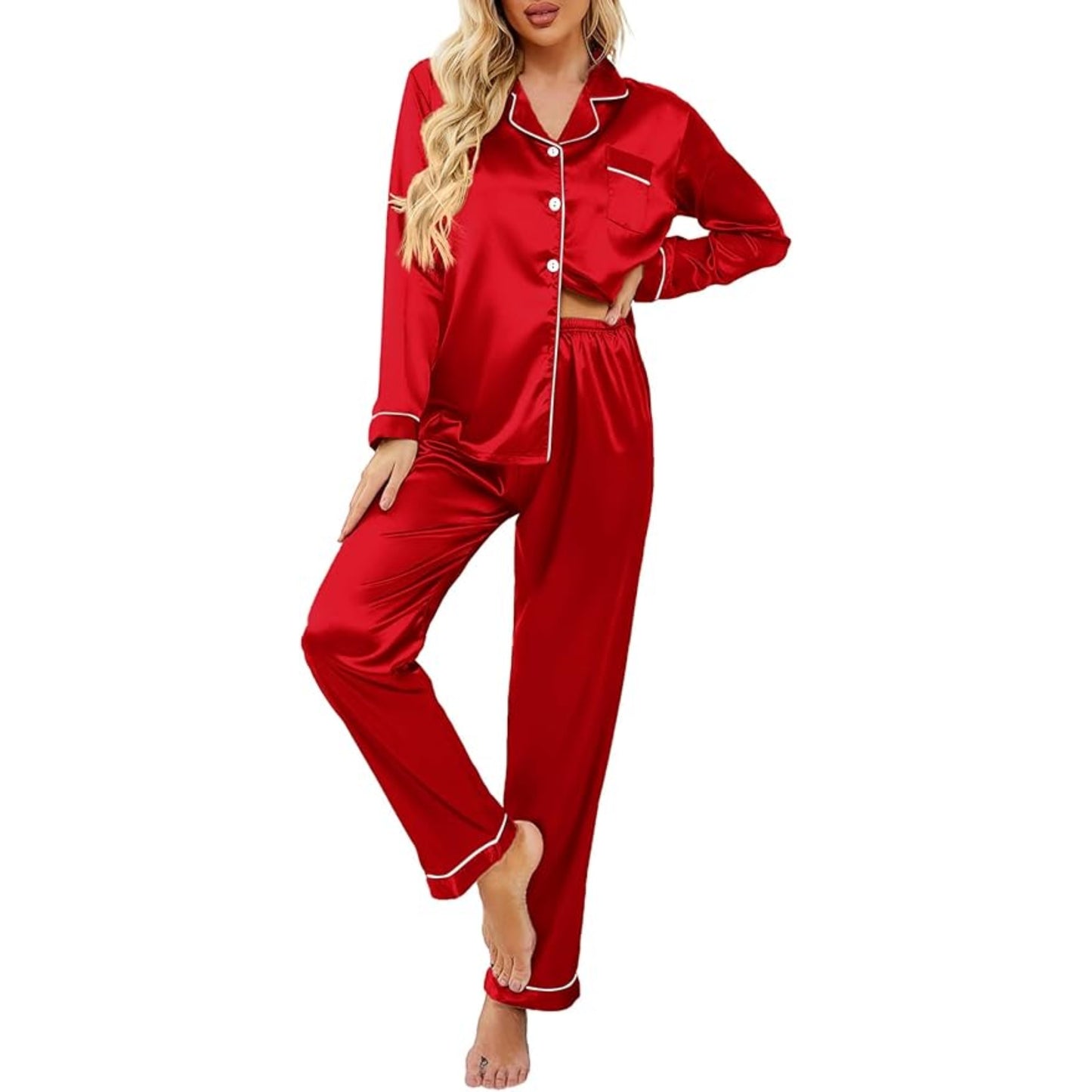 Slumblr® Silk Satin Pajama Set