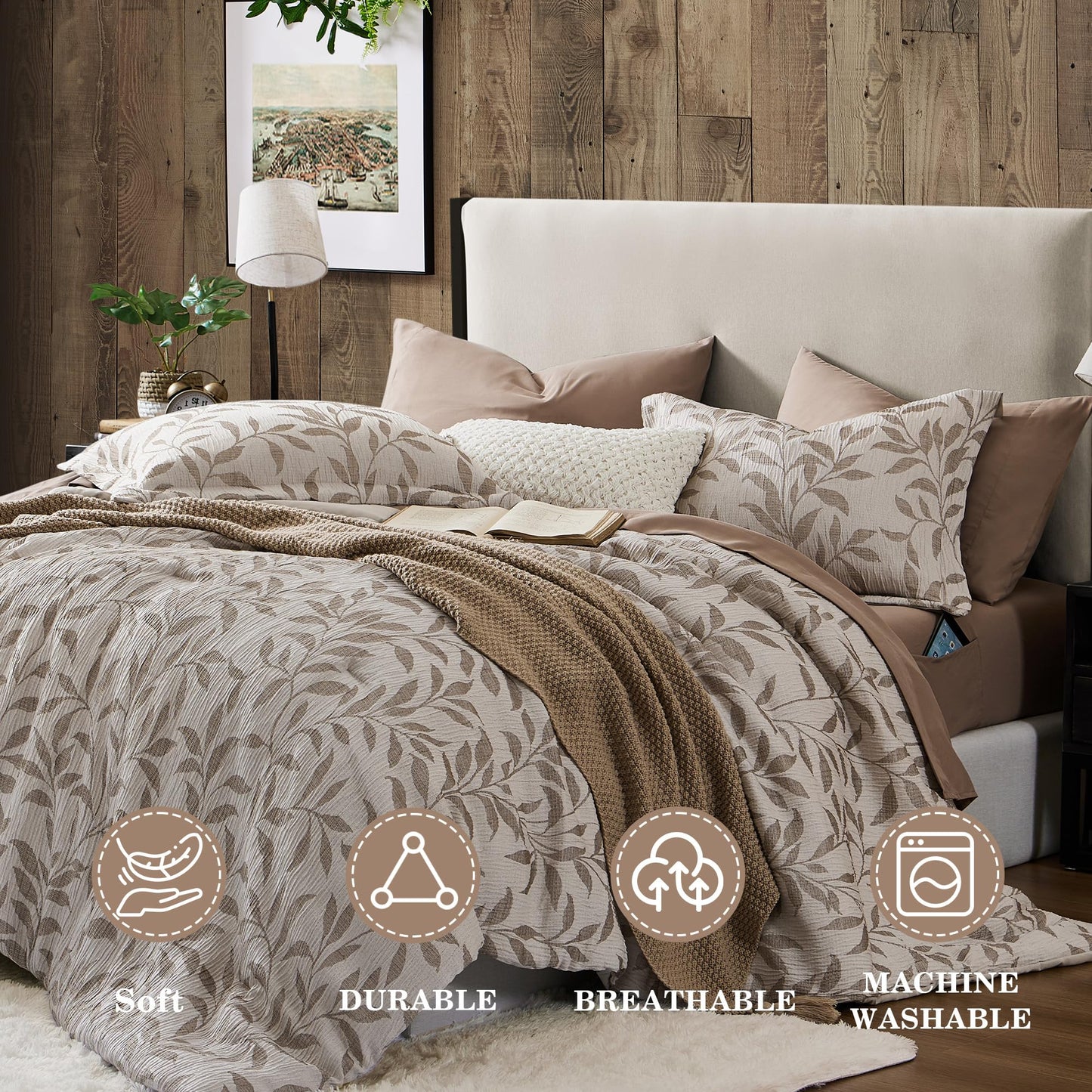 Slumblr® 4-Piece Floral Duvet Cover Set