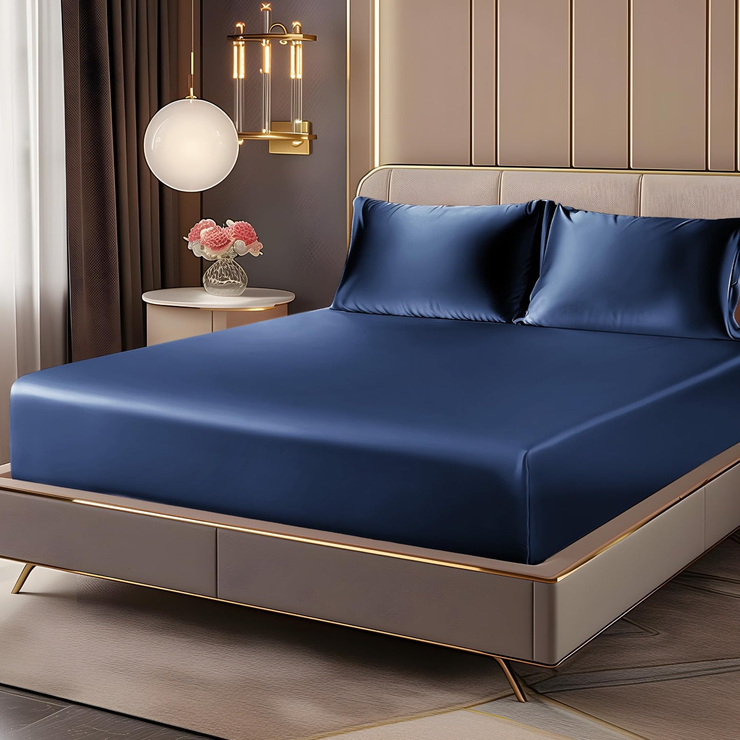 Slumblr® Luxury Satin Fitted Sheet Set 3pcs