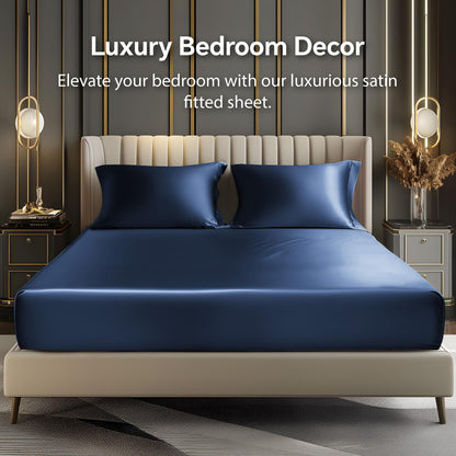 Slumblr® Luxury Satin Fitted Sheet Set 3pcs