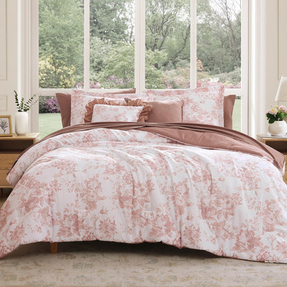 Slumblr® 4-Piece Floral Duvet Cover Set