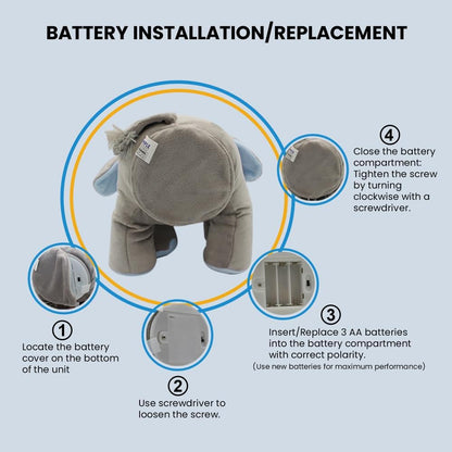 Slumblr® Singing Elephant Plush Toy Animated