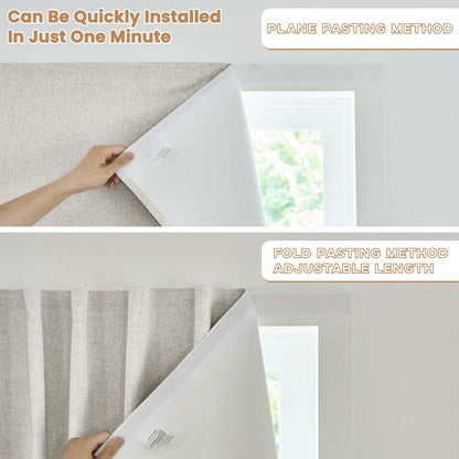 Slumblr® Self-Stick Semi-Blackout Curtains