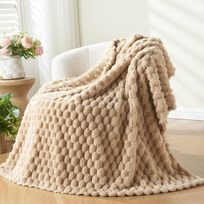 Slumblr® 3D Clouds Silky Flannel Fleece Blanket