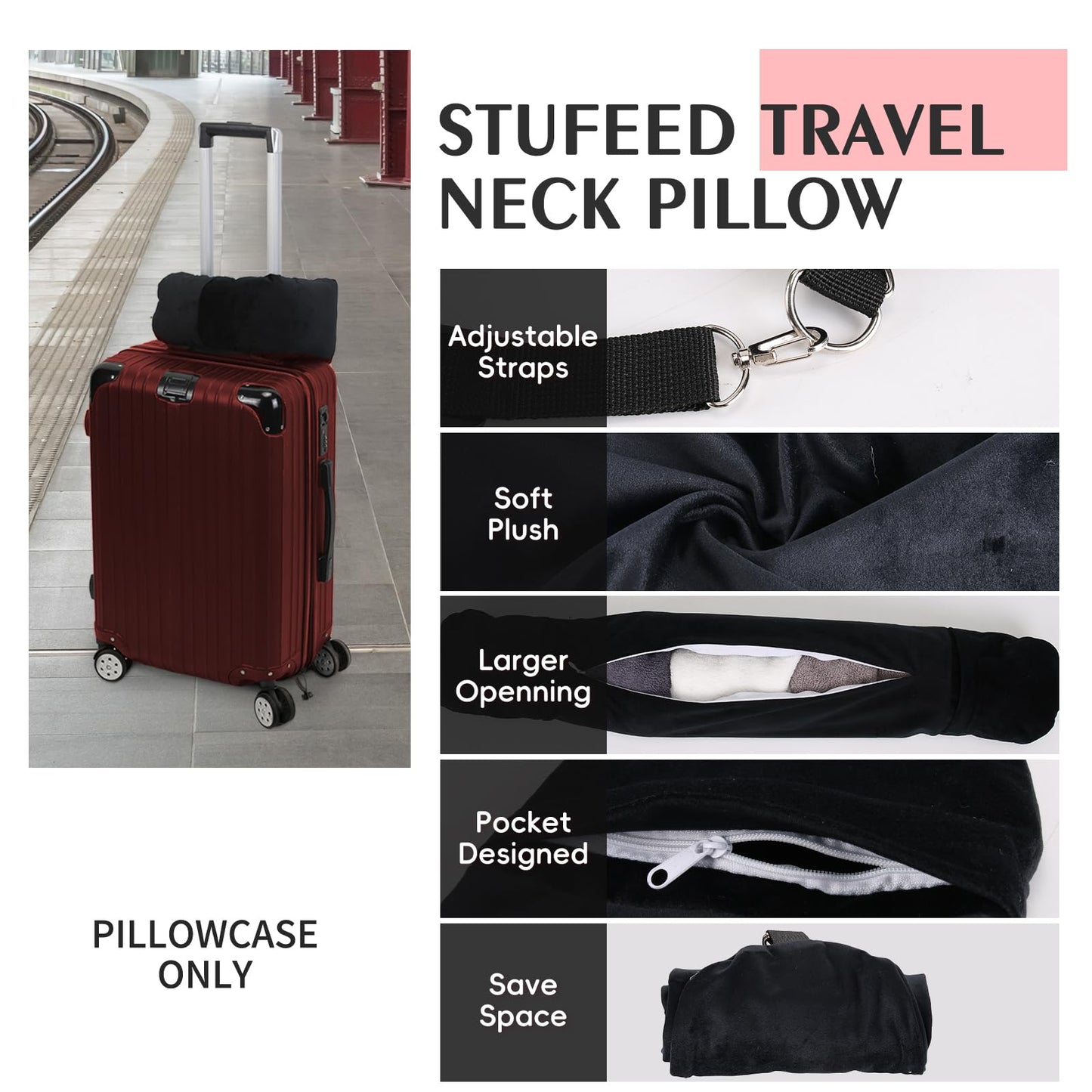 Slumblr® Fillable Travel Neck Pillow
