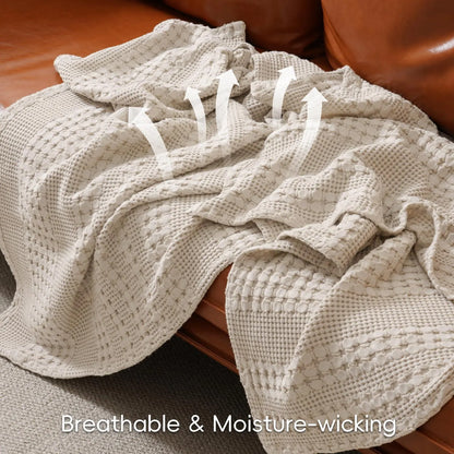 Slumblr® Cotton Waffle Weave Summer Blanket Slumblr