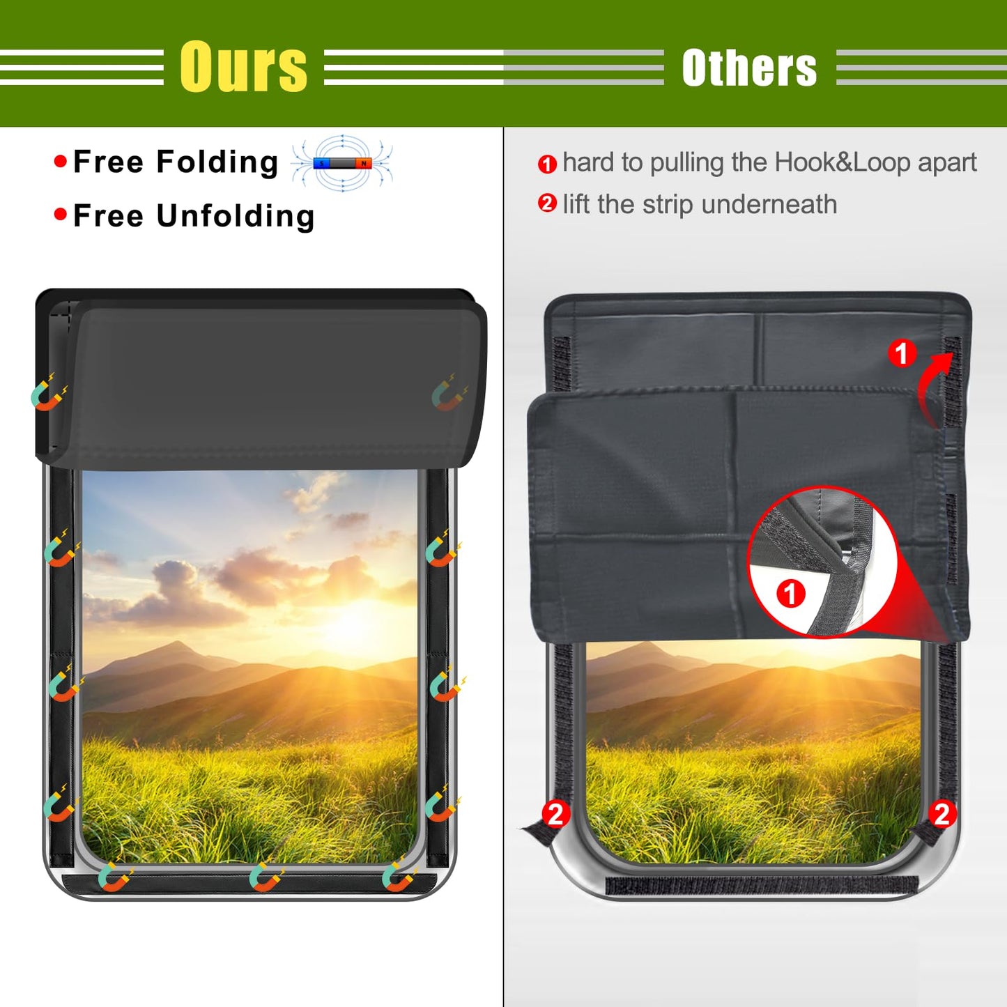 Slumblr® Foldable Magnetic Blackout Window Cover