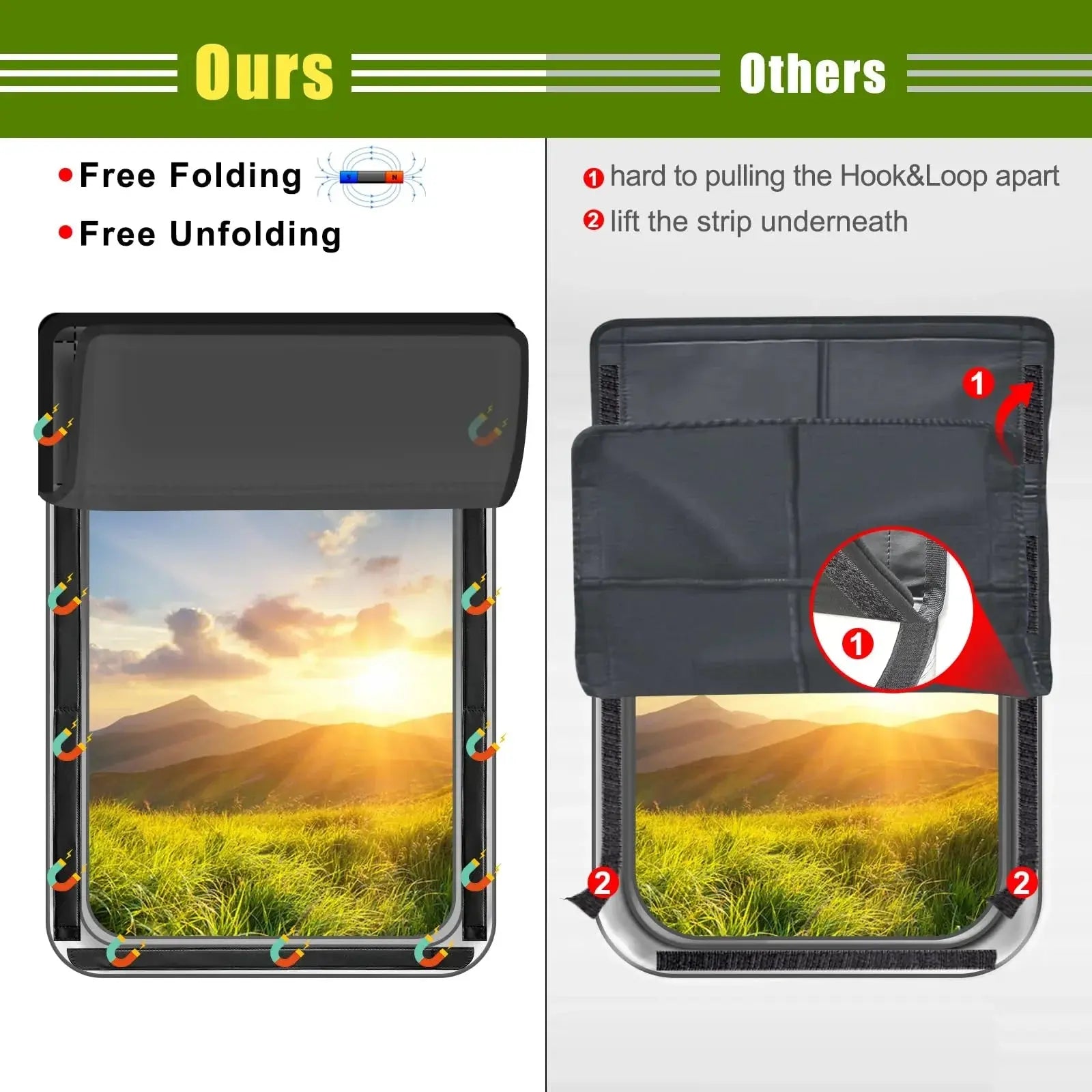 Slumblr® Foldable Magnetic Blackout Window Cover Slumblr