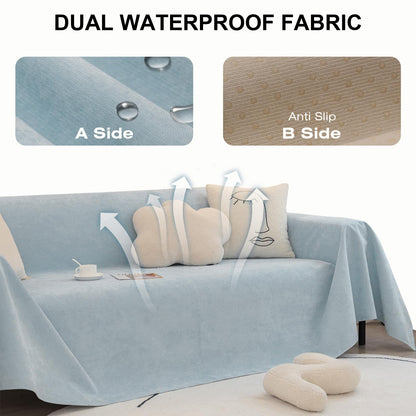 Slumblr® Waterproof Solid Color Sofa Cover Blanket