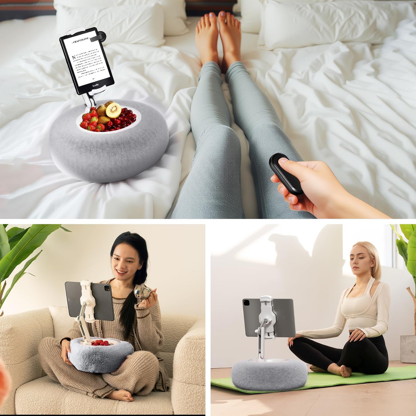 Slumblr® Plush Adjustable Device Pillow Stand