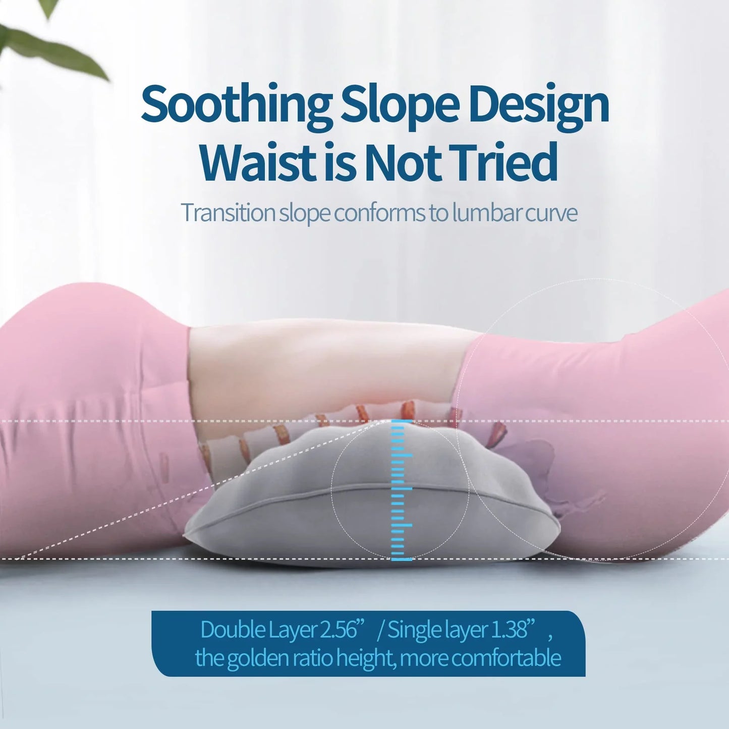 Slumblr® High Rebound Memory Foam Lumbar Pillow