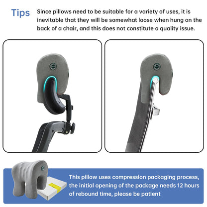 Slumblr® Ergonomic Memory Foam Headrest Pillow