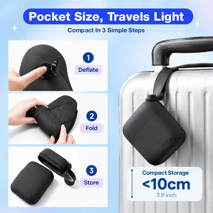 Slumblr® Portable Pocket Travel U-Shaped Pillow