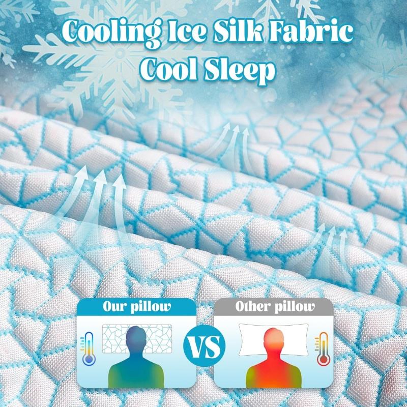 Slumblr® Cooling Memory Foam Rectangle Cube Pillow
