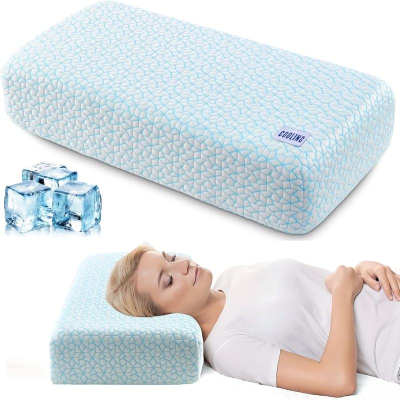 Slumblr® Cooling Memory Foam Rectangle Cube Pillow