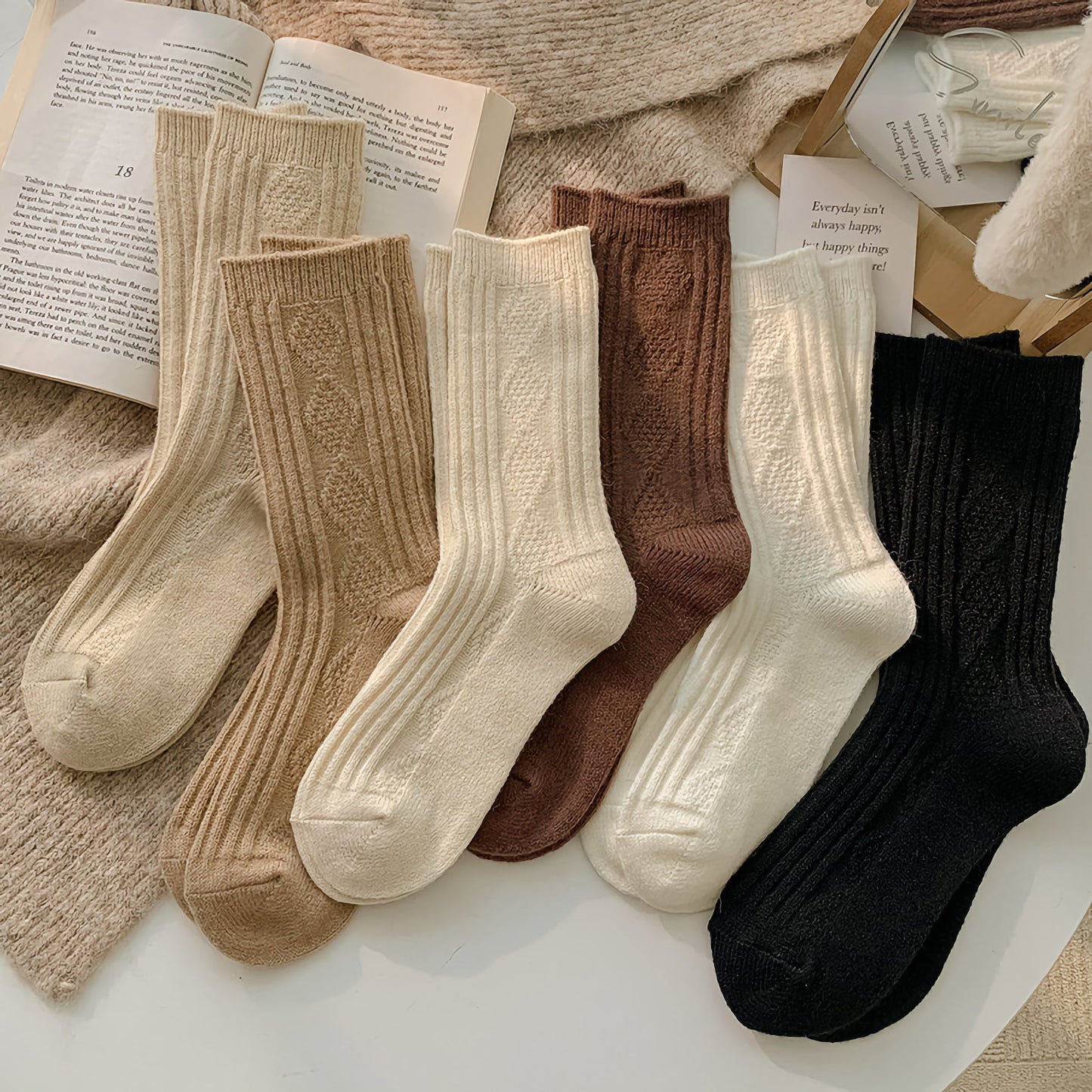 Slumblr® Women’s Thermal Wool Lounge Socks (2 Pairs)