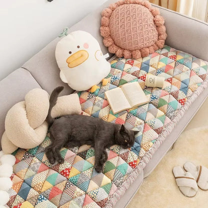 Slumblr® Warm Flower Pet Sofa Mat Blanket
