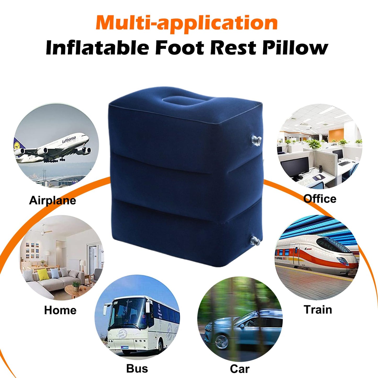 Slumblr® Inflatable Foot Rest Pillow