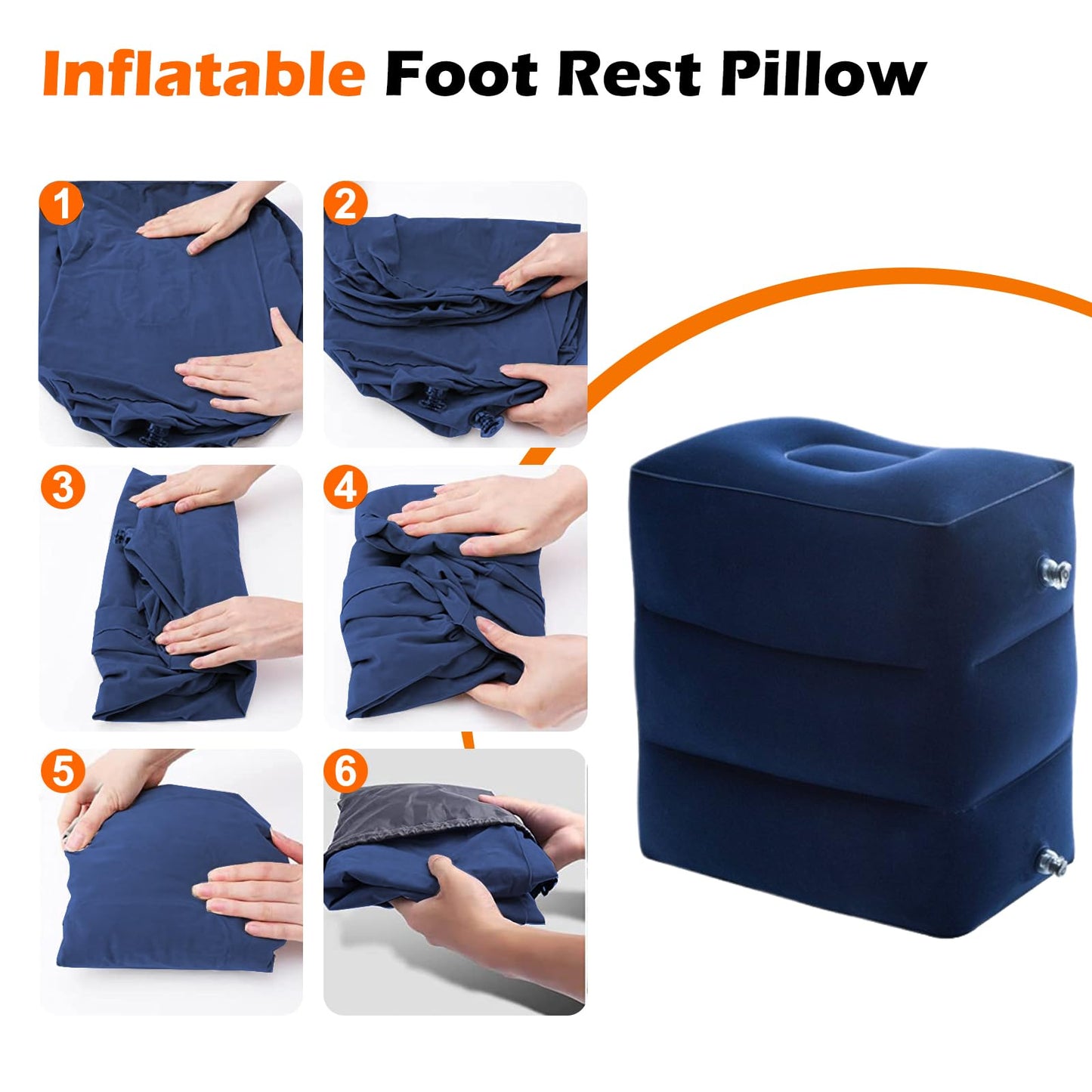 Slumblr® Inflatable Foot Rest Pillow