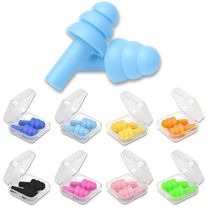 Slumblr® Silicone Earplugs Waterproof with Rope Set