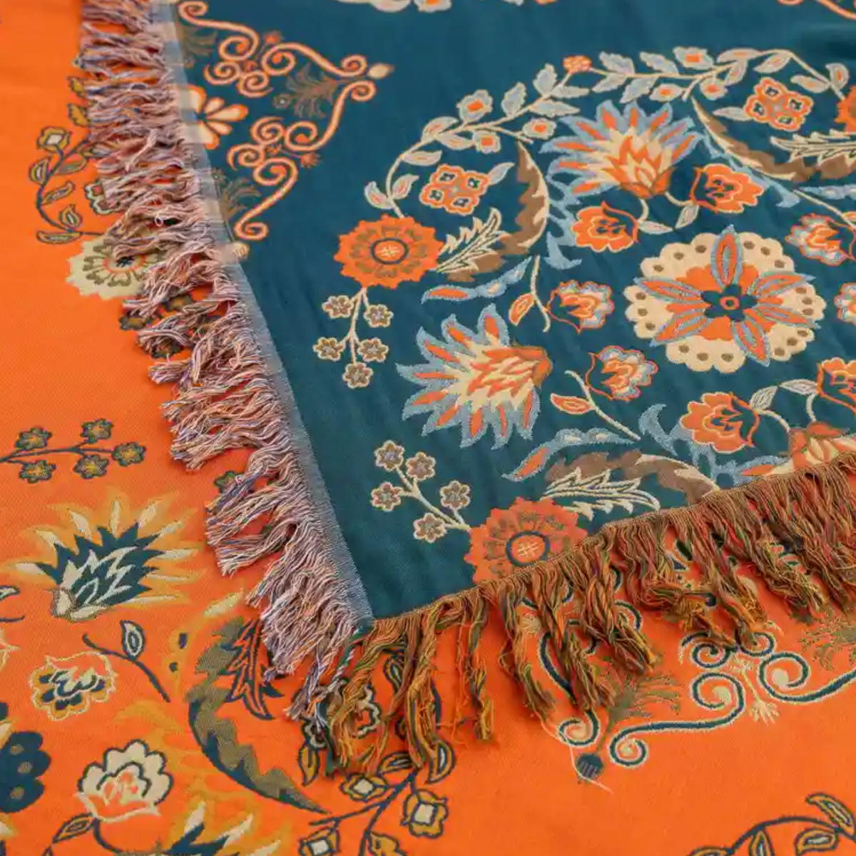 Slumblr® Flower Double-Sided Cotton Throw Blanket