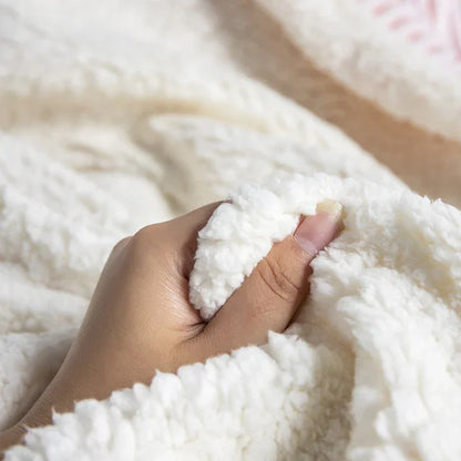 Super Soft Baby Kids Customized Flannel Fleece Blanket Home Solid Color Premium 3D Ribbed Lightweight Bed Stripe Flannel Blanket