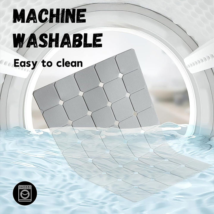 Bathtub Mats for Shower Tub Non-Slip Silicone Mat with Drain Holes and Suction Cups BathMat for Bathroom with Machine Washable