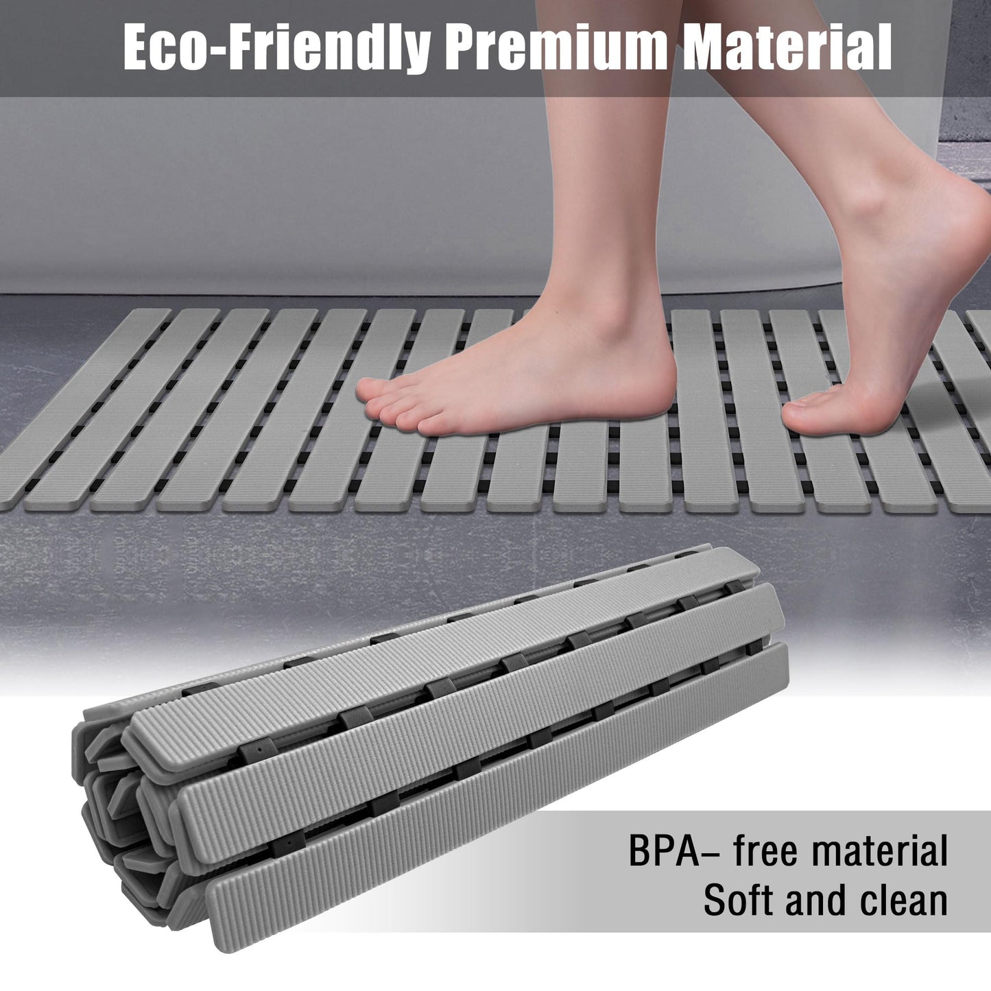Slumblr® Non Slip Bathtub Mat with Drain Holes