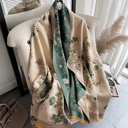 Slumblr® Floral Cashmere-Feel Winter Scarf