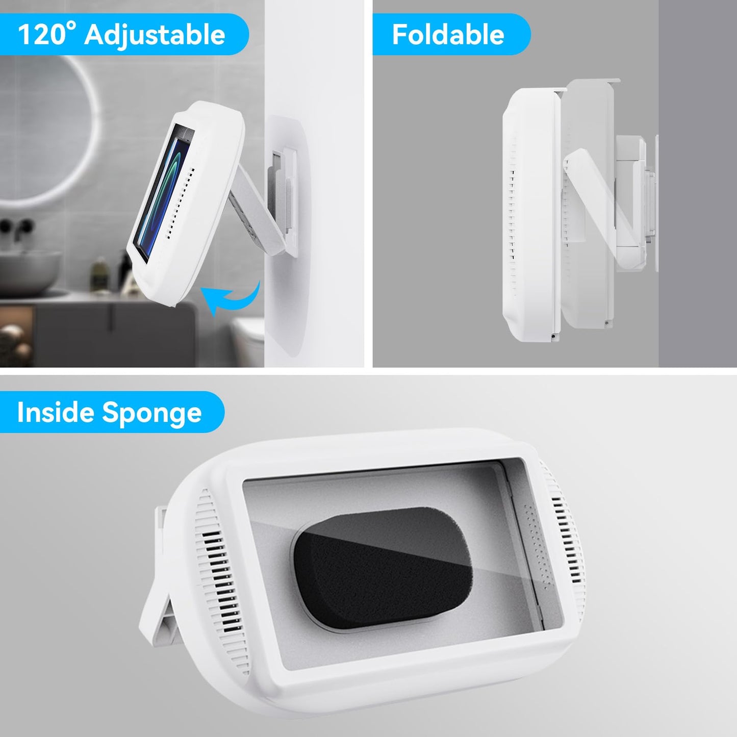 Slumblr® Waterproof Shower Phone Holder with 360° Rotation