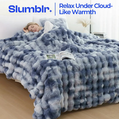 Slumblr® Cozy Faux Rabbit Fleece Throw Blanket Slumblr