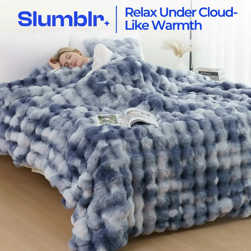 Slumblr® Cozy Faux Rabbit Fleece Throw Blanket Slumblr